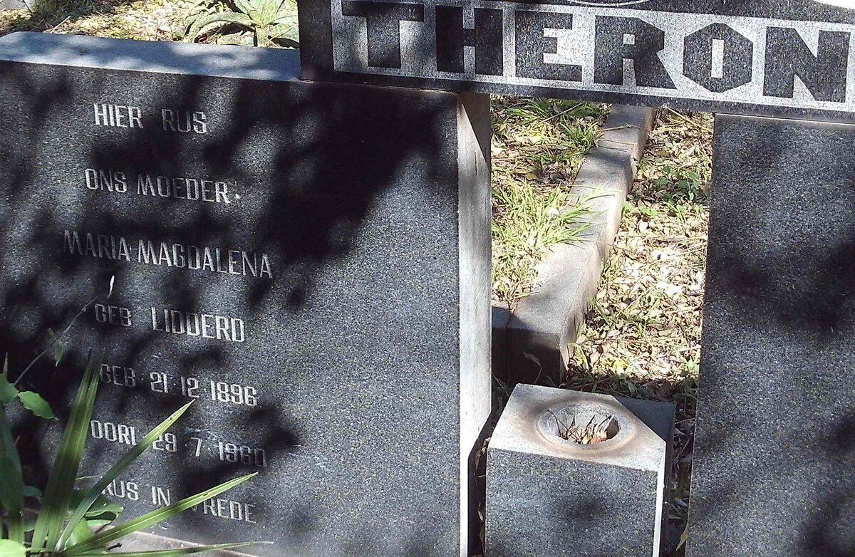 THERON Gabriel Jacobus 1891-1956 &amp; Maria Magdalena LIDDERD 1896-1960 :: THERON Gabriel Jacobus 1917-1969