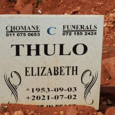 THULO Elizabeth 1953-2021