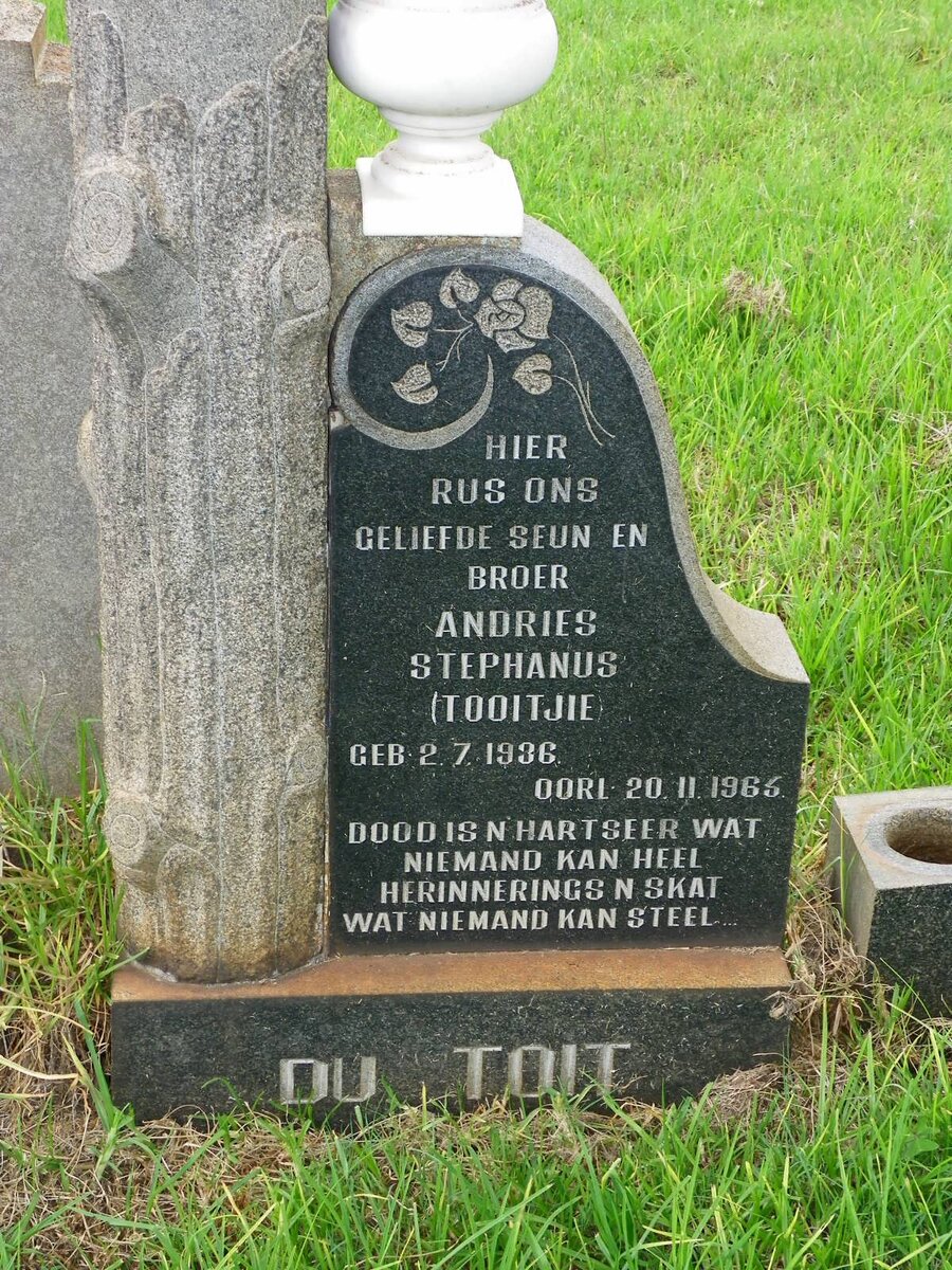 TOIT Andries Stephanus, du 1936-1965