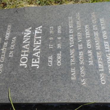 TOLMAY Jan Philippus 1909-1957 &amp; Johanna Jeanetta 1913-1993