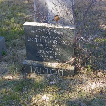 TOIT Ebenezer, du 1897-1984 &amp; Edith Florence 1899-1977