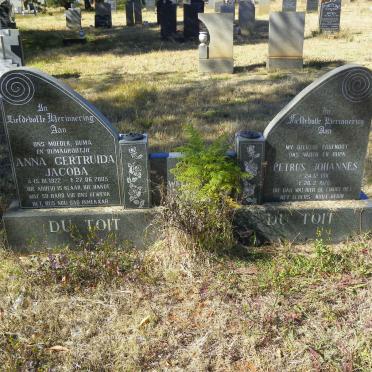 TOIT Petrus Johannes, du 1911-1975 &amp; Anna Gertruida Jacoba 1922-2005