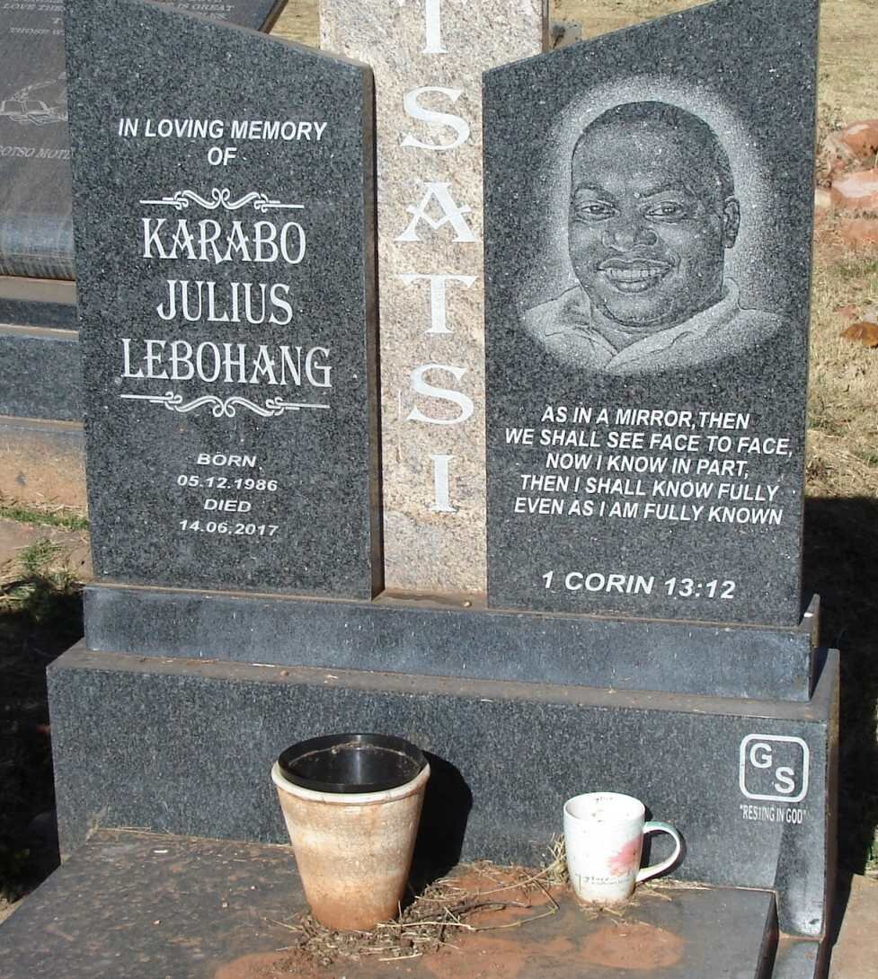 TSATSI Karabo Julius Lebohang 1986-2017