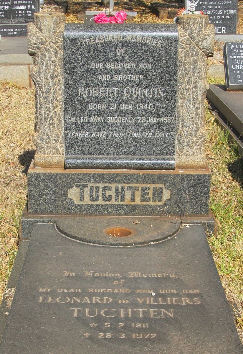 TUCHTEN Leonard de Villiers 1911-1972 :: TUCHTEN Robert Quintin 1940-1957