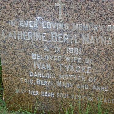 TYACKE Catherine Beryl Maynard -1961
