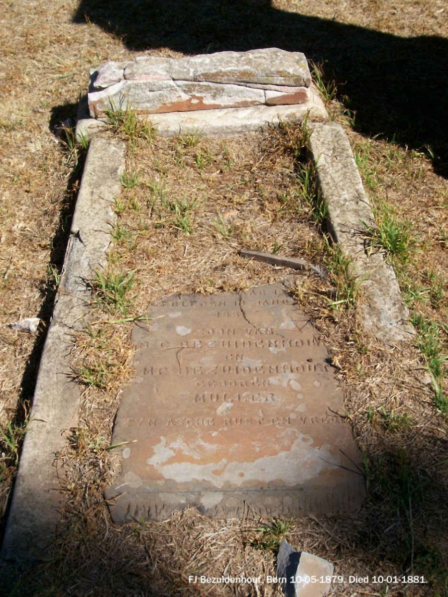 BEZUIDENHOUT F.J. 1879-1881