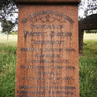 BEZUIDENHOUT Frederik Jacobus 1825-1900