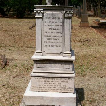 SIMPSON John -1900 :: SIMPSON Reginald Dundas 1908-1943