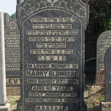 BLUMBERG Harry -1920