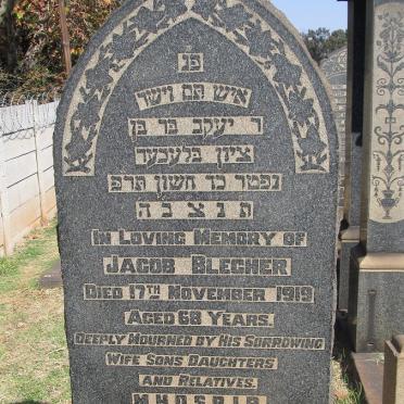 BLECHER Jacob -1919