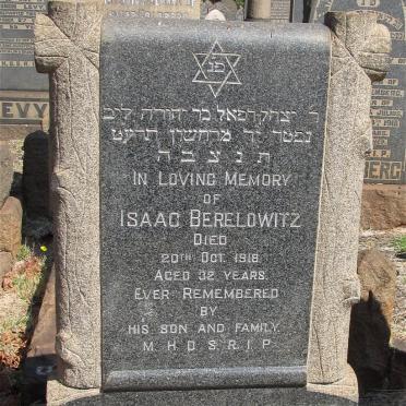 BERELOWITZ Isaac -1918