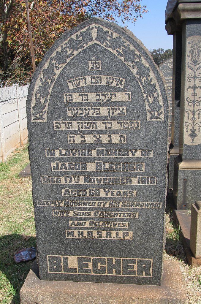 BLECHER Jacob -1919