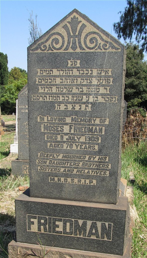 FRIEDMAN Moses -1909