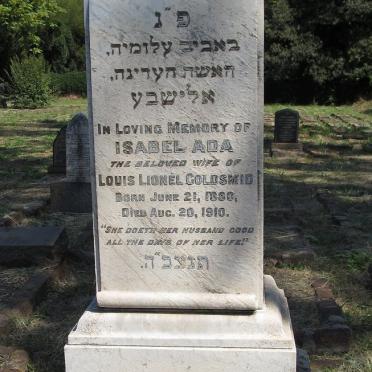 GOLDSMID Isabel Ada 18?0-1910