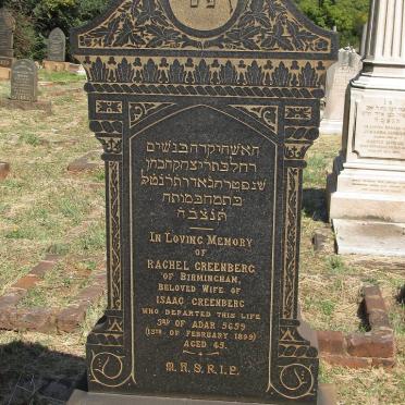 GREENBERG Rachel -1899