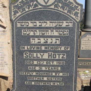 HOTZ Solly -1918