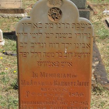 JAFFE Josua Barnett 1856-1895