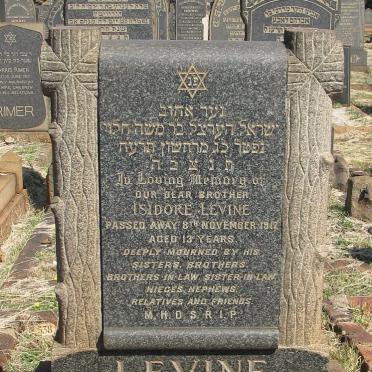 LEVINE Isidore -1917