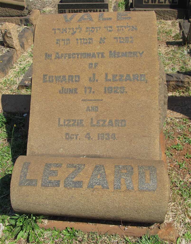 LEZARD Edward J. -1920 &amp; Lizzie -1934