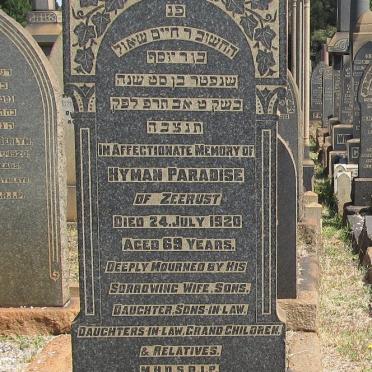 PARADISE Hyman -1920