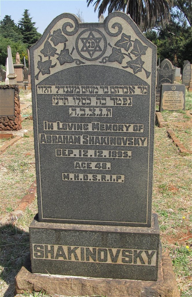 SHAKINOVSKY Abraham -1895