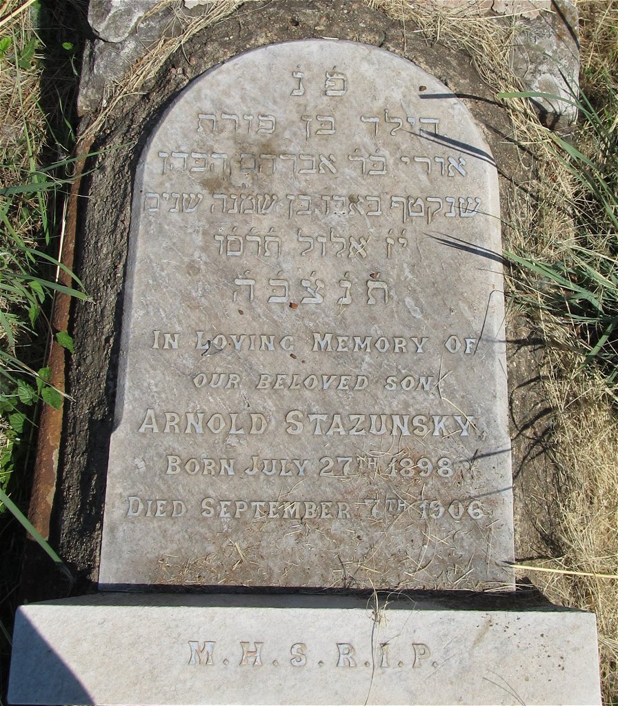 STAZUNSKY Arnold 1898-1906