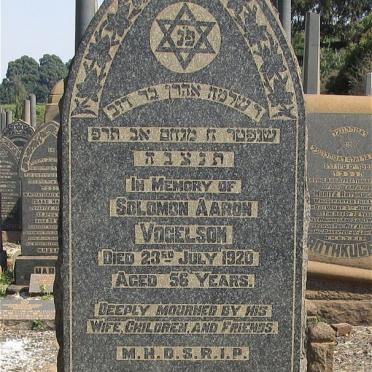 VOGELSON Solomon Aaron -1920