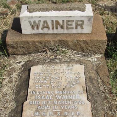 WAINER Isaac -1922
