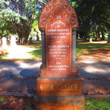 ACKROYD Adam -1898 &amp; Mary -1917