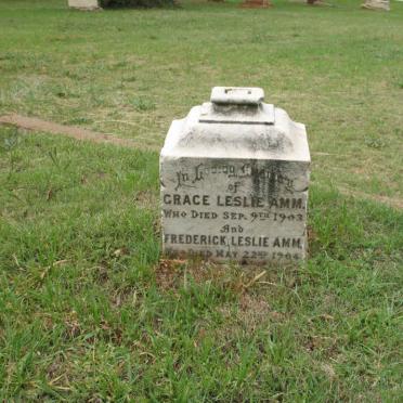 AMM Frederick Leslie -1904 :: AMM Grace Leslie -1903