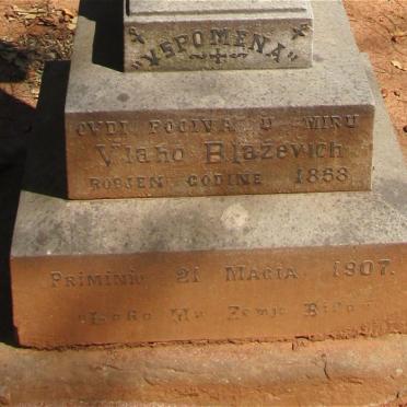 BLAZEVICH Vlaho 1858-1907