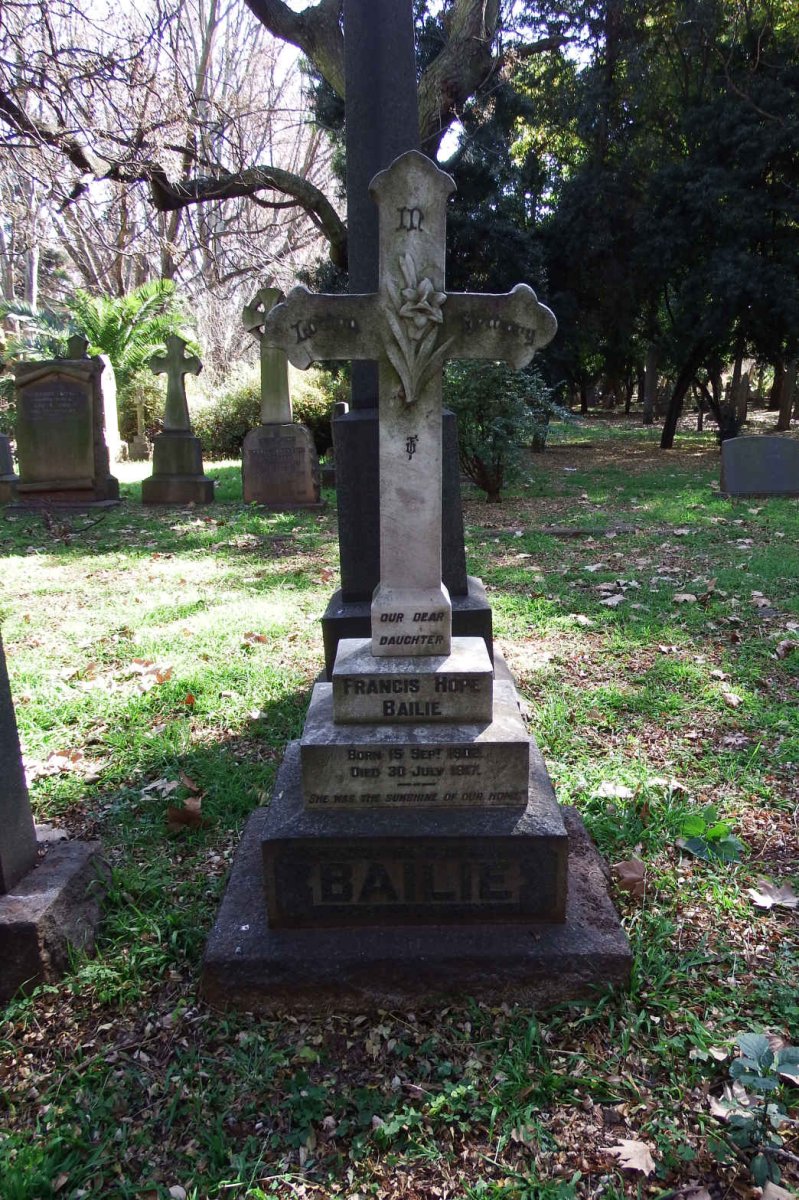 BAILIE Francis Hope 1902-1917