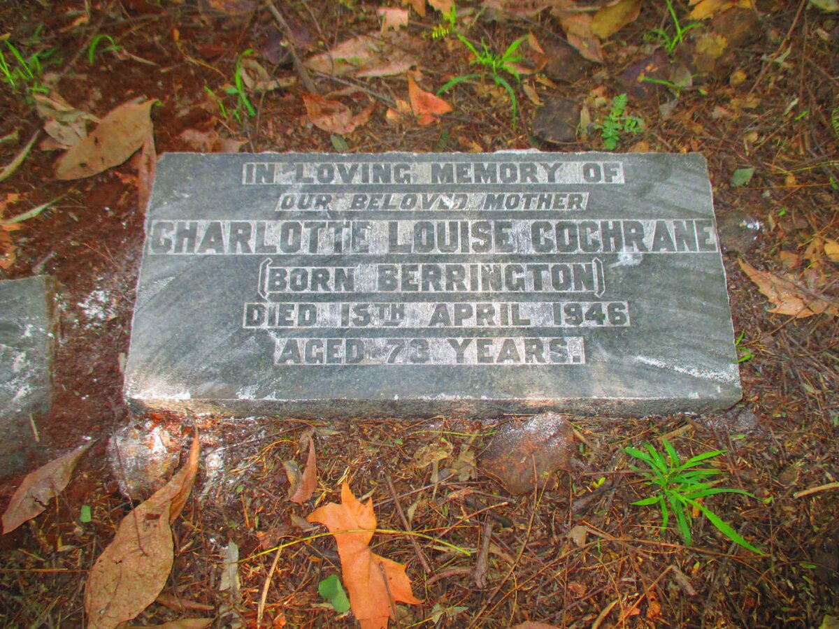 COCHRANE Charlotte Louise nee BERRINGTON -1946