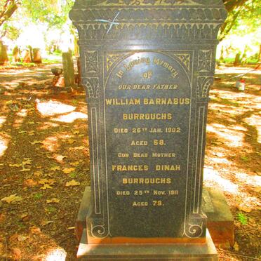 BURROUGHS William Barnabus -1902 & Frances Dinah -1911