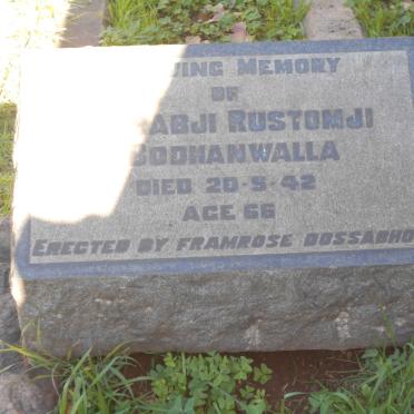 BODHANWALLA ?abji Rustomji -1942