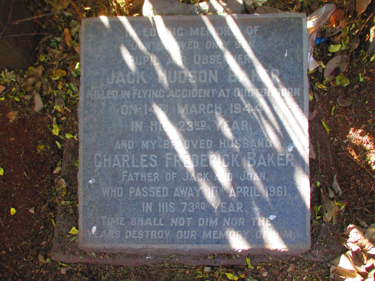 BAKER Charles Frederick  -1961 :: BAKER Jack Hudson  -1944 