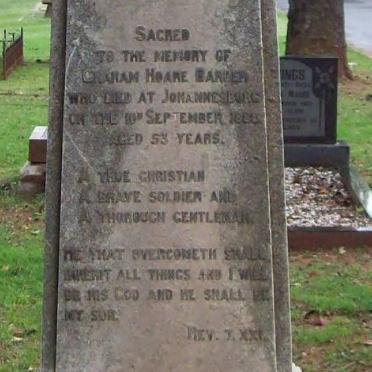 BARBER Graham Hoare -1886