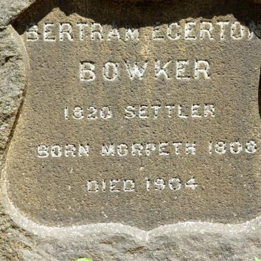 BOWKER Bertram Egerton 1808-1904