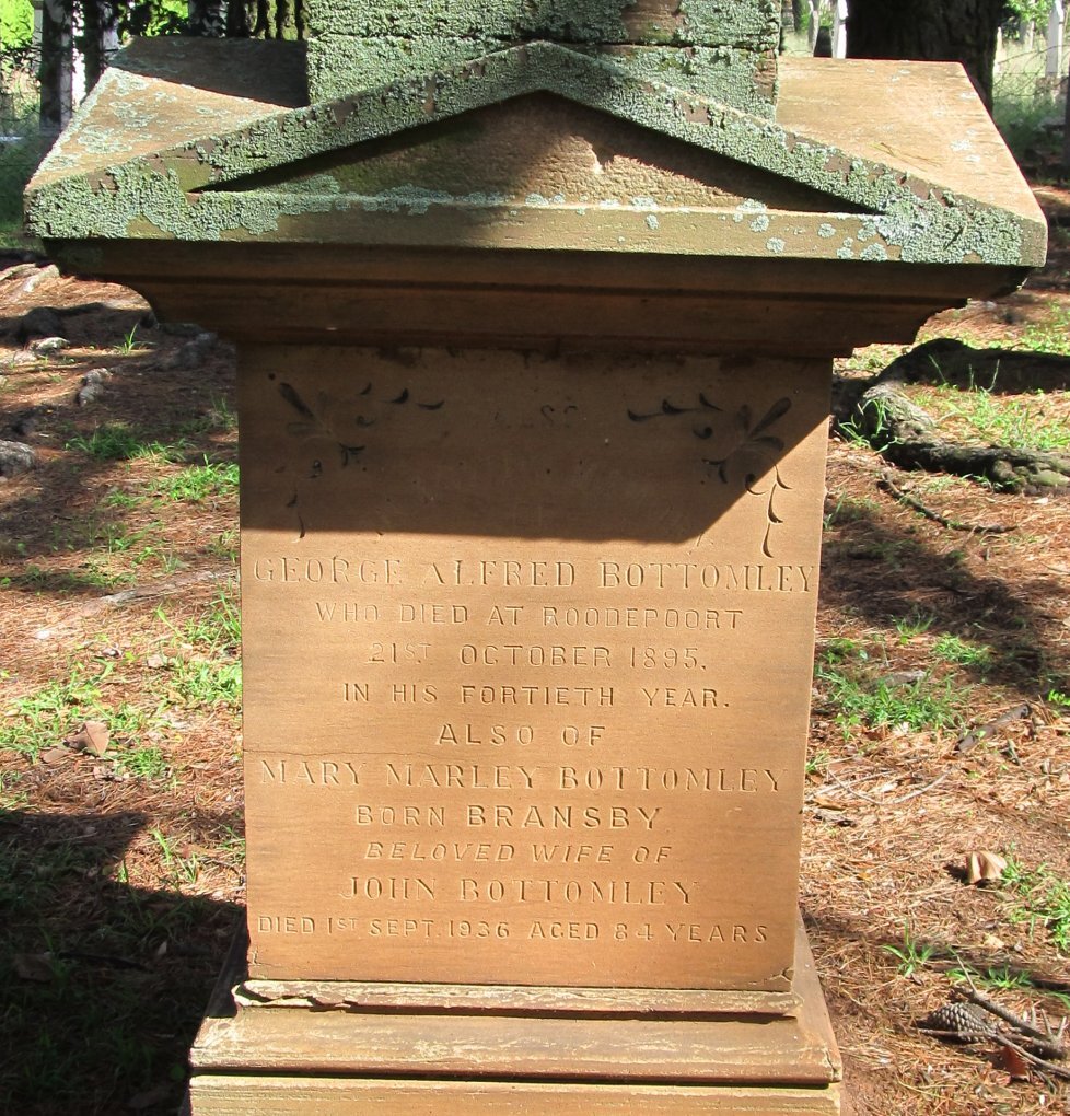 BOTTOMLEY George Alfred -1895 :: BOTTOMLEY Mary Marley nee BRANSBY -1936