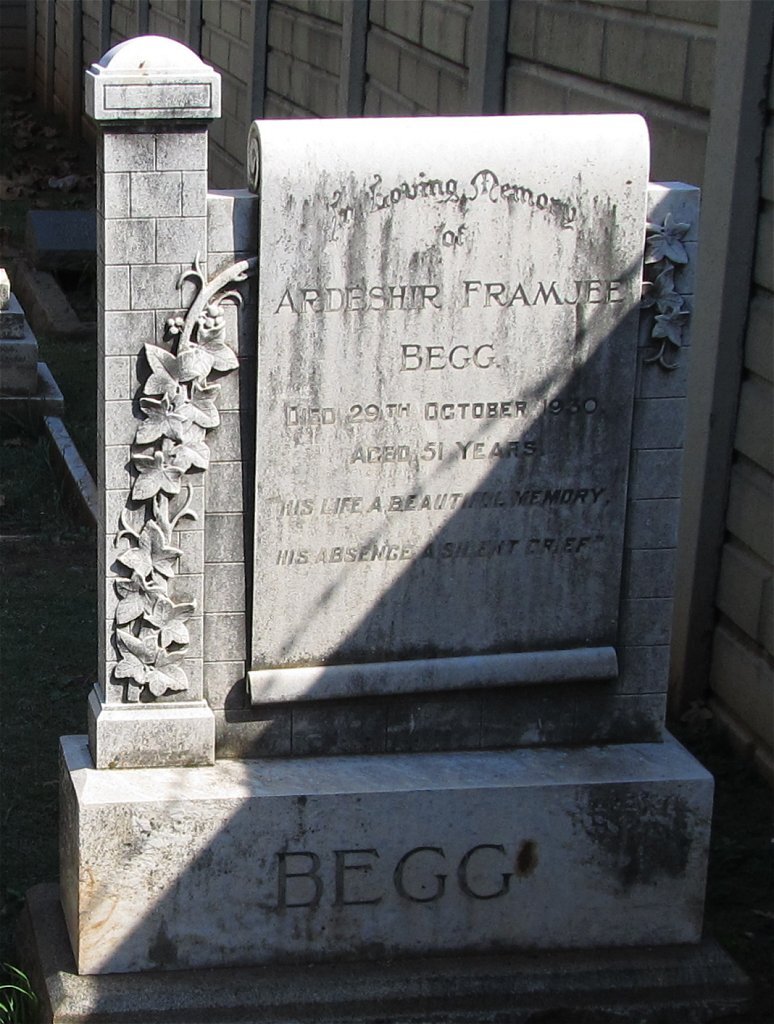 BEGG Ardeshir Framjee -1930