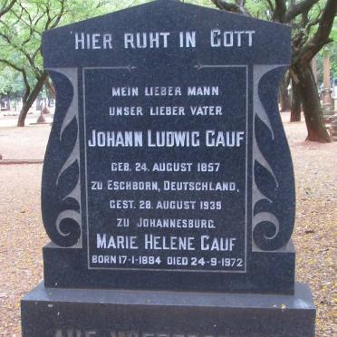 CAUF Johann Ludwig 1857-1939 &amp; Marie Helene 1884-1972