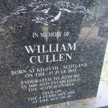 CULLEN William 1855-1904