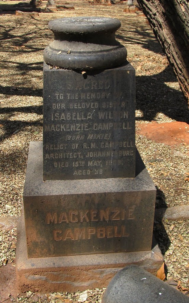 CAMPBELL Isabella Wilson Mackenzie nee MCKIE -1908