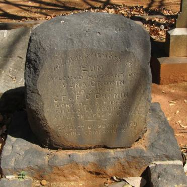 CRONIN Eun 1876-1909