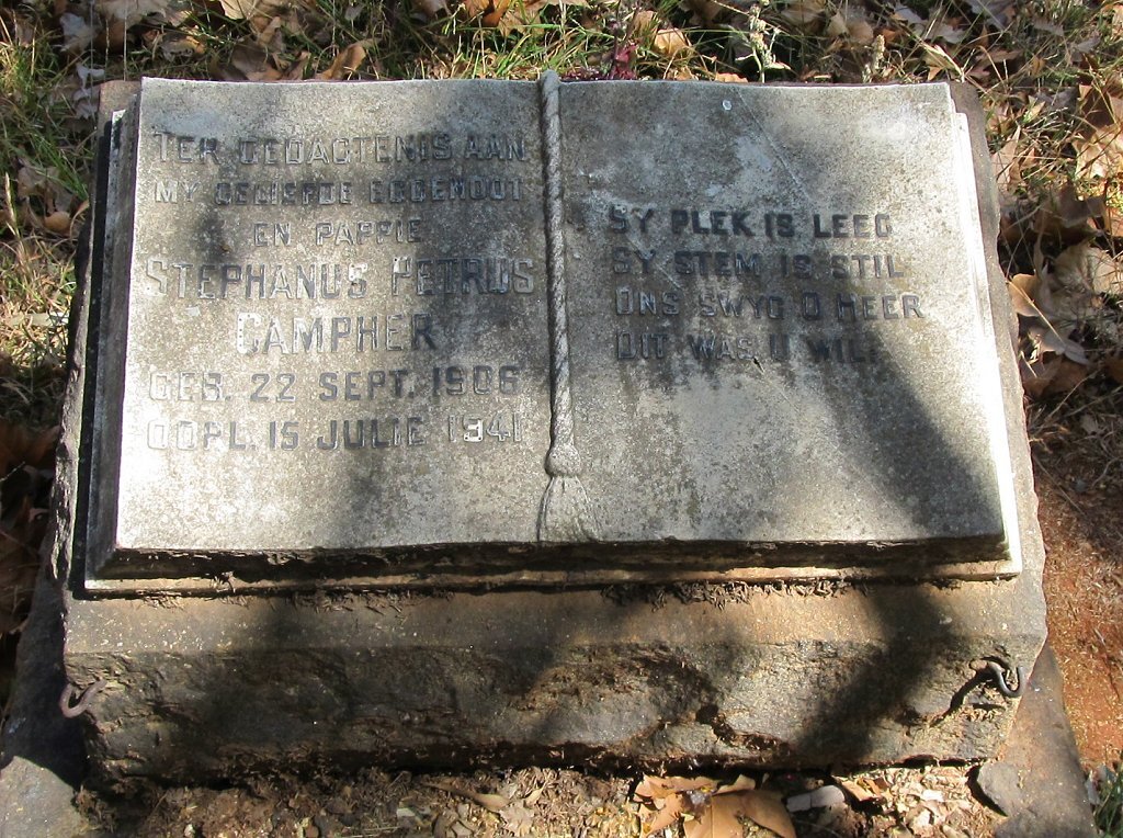 CAMPHER Stephanus Petrus 1906-1941