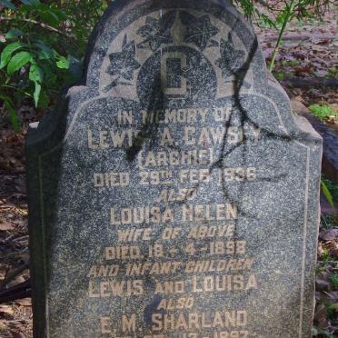CAWSEY Lewis A. -1936 &amp; Louisa Helen -1898