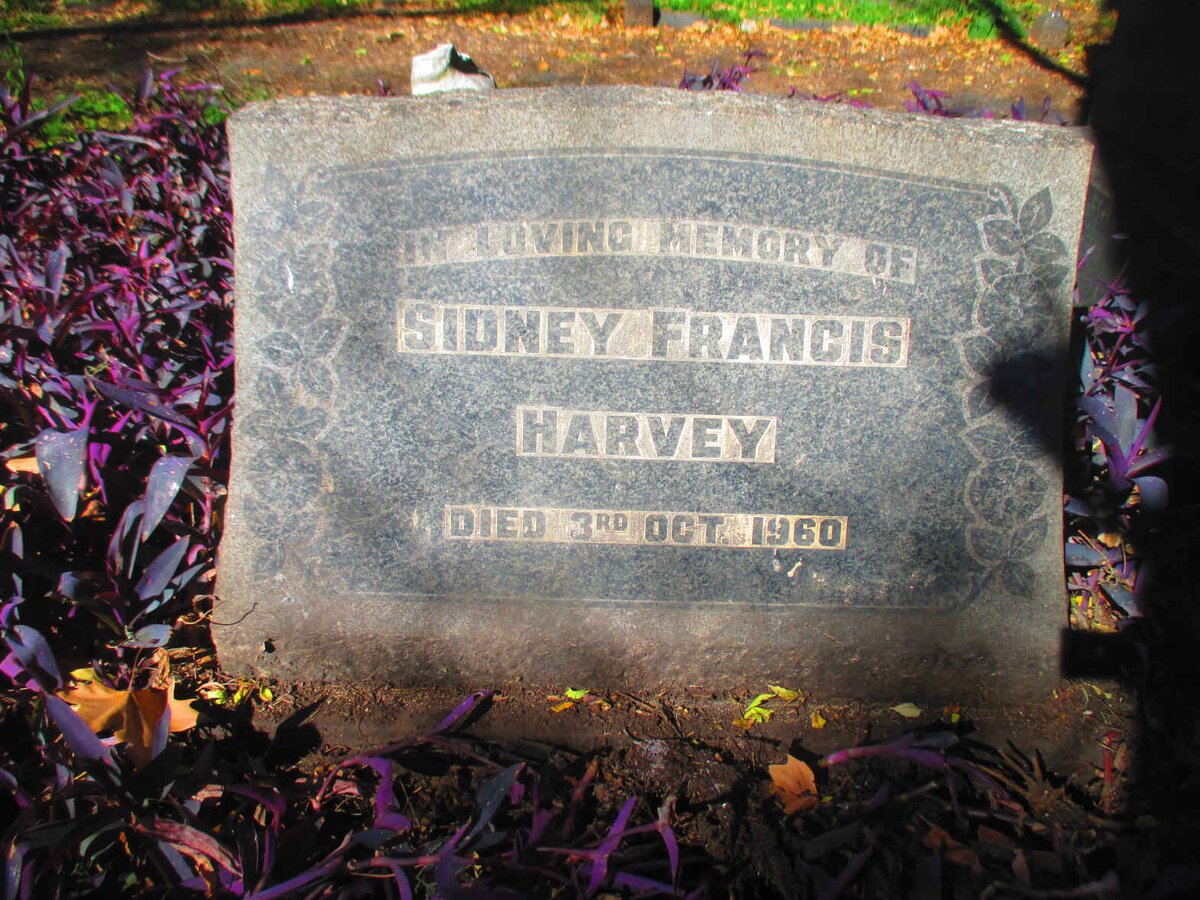 HARVEY Sidney Francis -1960