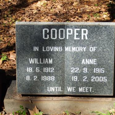 COOPER William 1912-1988 &amp; Anne 1915-2005