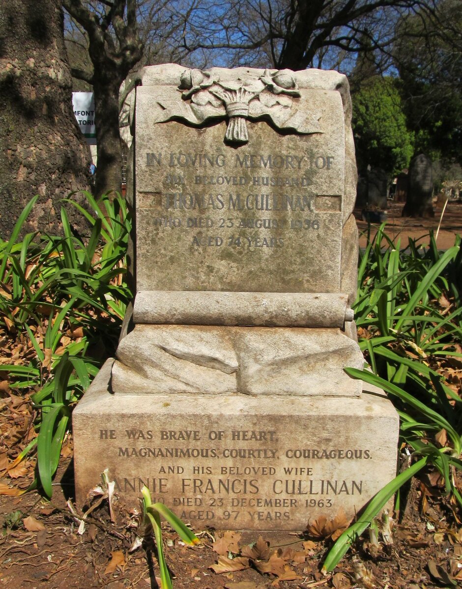 CULLINAN Thomas M. -1936 &amp; Annie Francis -1963