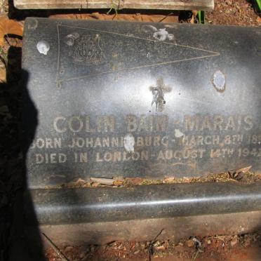 MARAIS Colin, BAIN 1893-1942